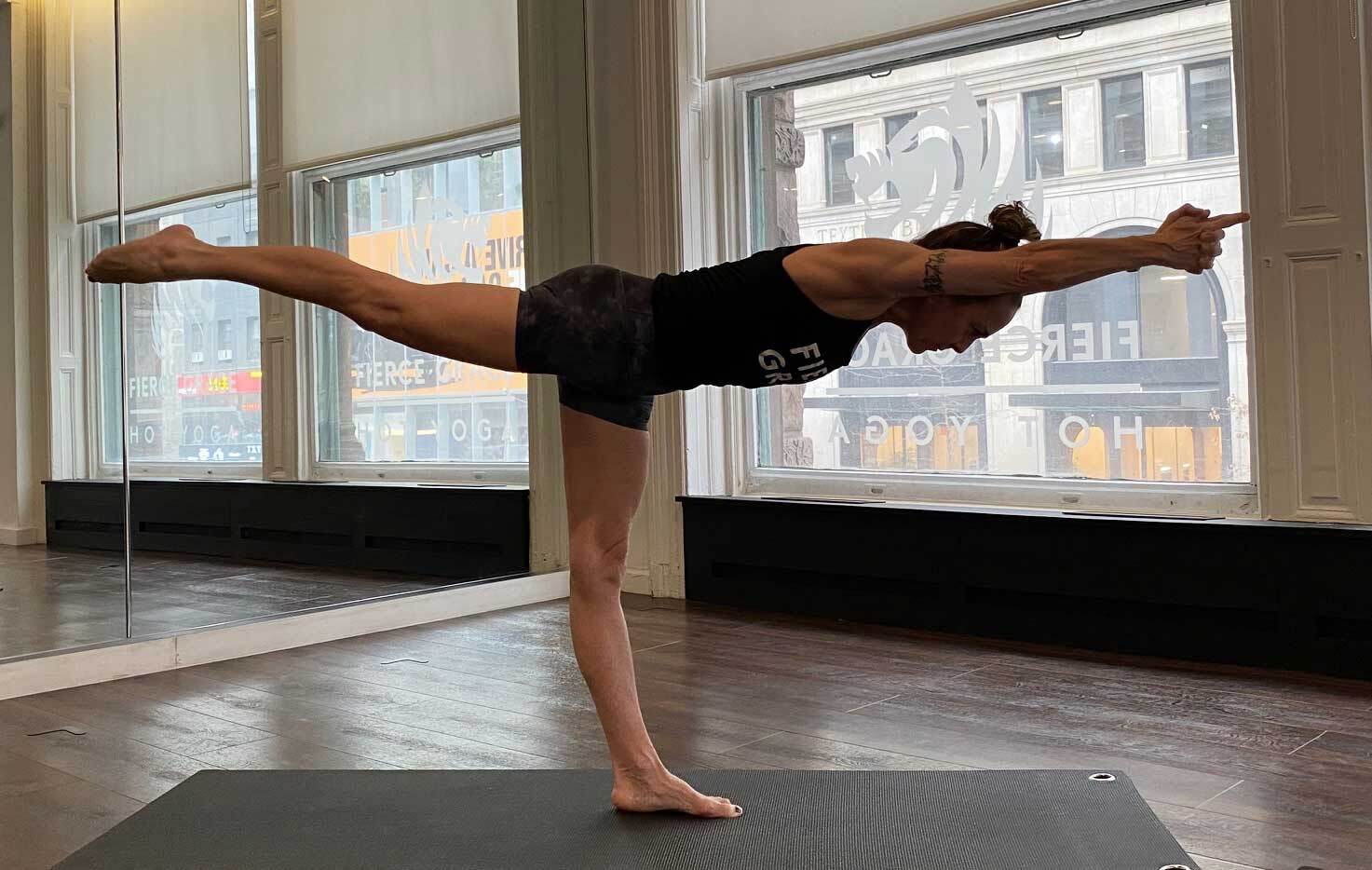 Anti-ageing Yoga Poses - balancing stick Anti-ageing Yoga Poses - balancing stick